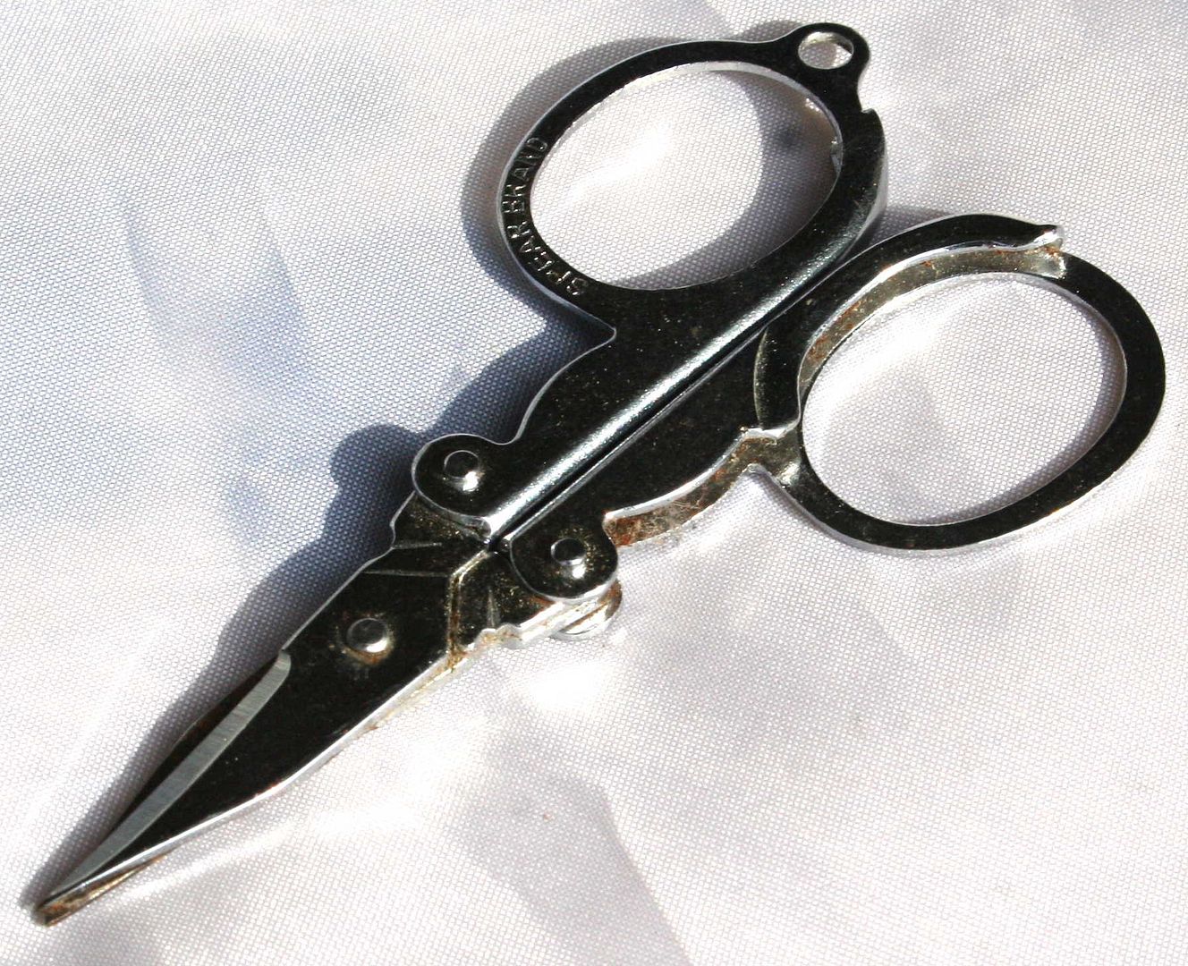 2 PAIRS VINTAGE SPEAR BRAND FOLDING SCISSORS MINIATURE eBay