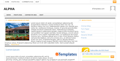 Alpha Blogger Template