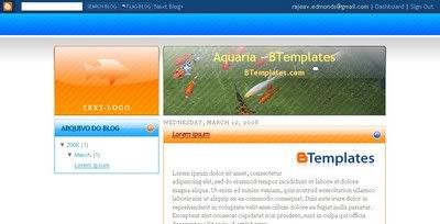 Aquaria Blogger Template from TFY