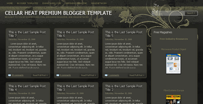 Cellar Heat Blogger Template