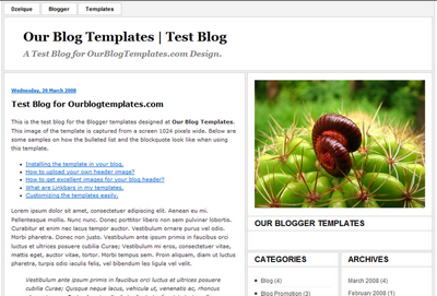 Fundamental Blogger Template