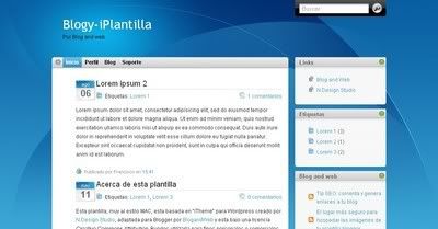 iPlantilla Blogger Template from Blog and Web