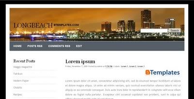 Longbeach Blogger Template from Template-Godown