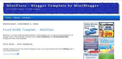 MintFlare Blogger Template from MintBlogger