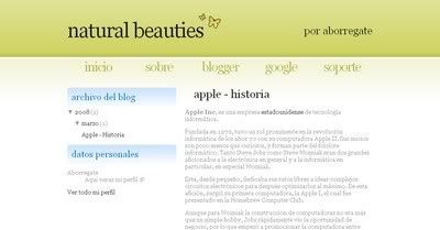 Natural Beauties Blogger Template from Aborregate