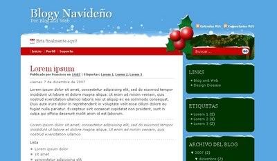 Navideno Blogger Template from Blog and Web