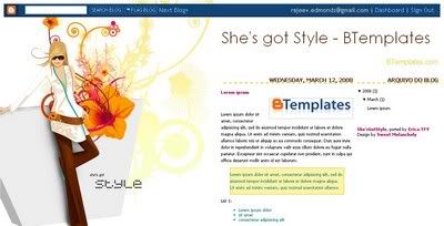 She’s got Style Blogger Template from TFY