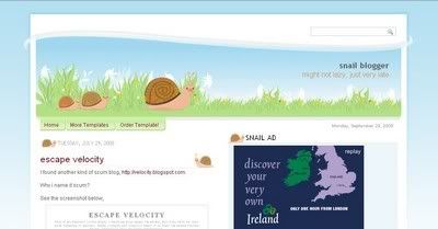 Snail Blogger Template from Template GoDown
