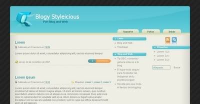 Styleicious Blogger Template from Blog and Web