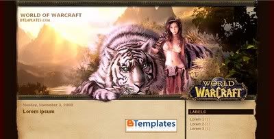 World of Warcraft Blogger Template from SkinCorner