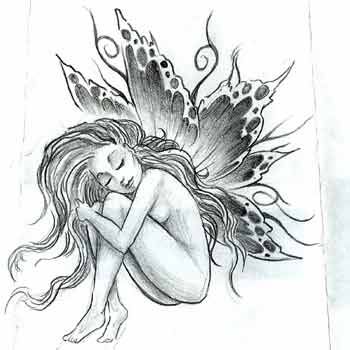 Crying Fairy Tattoo. A crying fairy on the shoulder. Like this tattoo?