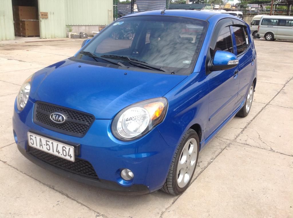 Morning nhập slx sx 2008 model 2009 AT màu Xanh Cobalt giá 298tr