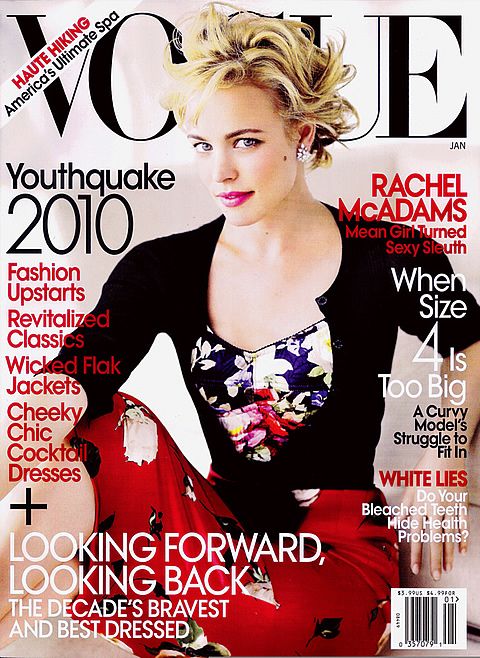 Rachel McAdams photo January 2010 Vogue cover