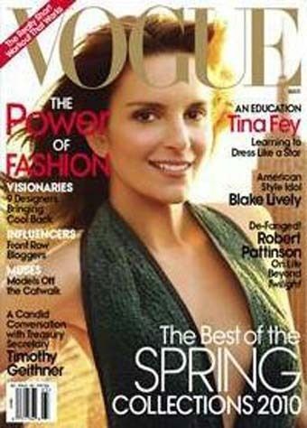 Tina Fey American Vogue cover March 2010