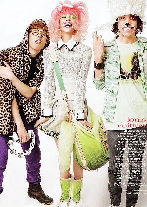 Vogue January 2010 Louis Vuitton Bag and Chester French