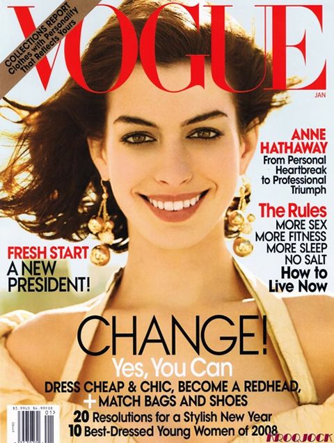Anne Hathaway Vogue Cover January 2009. Blake Lively got her 2nd cover this 