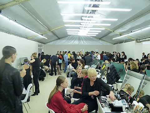 Chanel Spring Summer Backstage - Hair, Make-up and Model Overload!