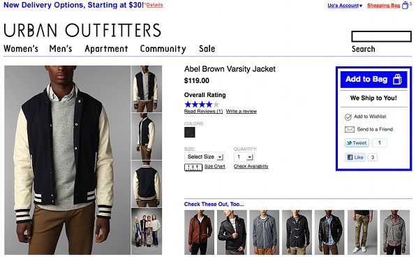 Varsity Jacket by Abel Brown at Urban Outfitters