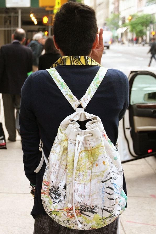 Alexander Wang backpack worn by Bryanboy