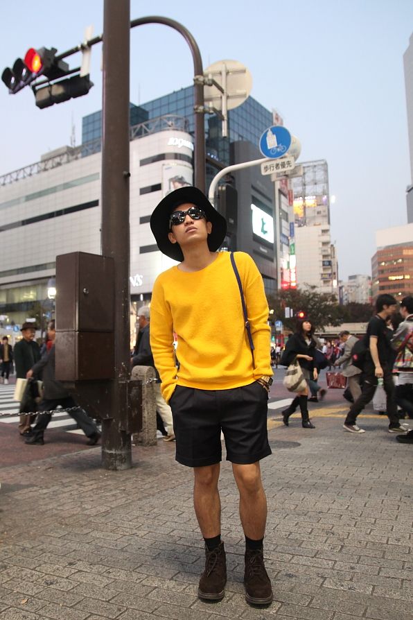 Bryanboy standing at Shibuya crossing.