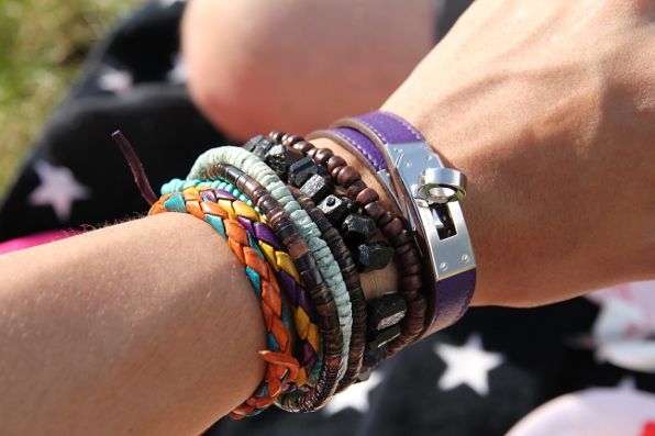 Bryanboy's bracelets as worn at a picnic in Stockholm.