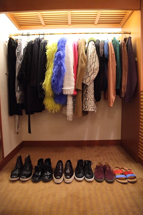 Bryanboy's closet at Peninsula Hotel Tokyo