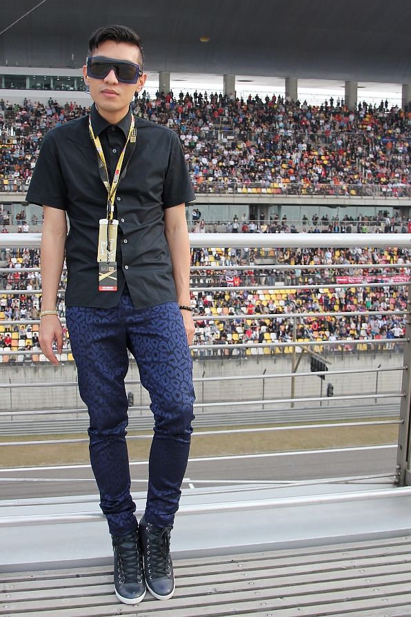 Bryanboy at Formula 1 Paddock Club Rooftop
