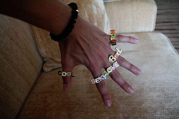 bad, bitch, love, cool, sexy rings.