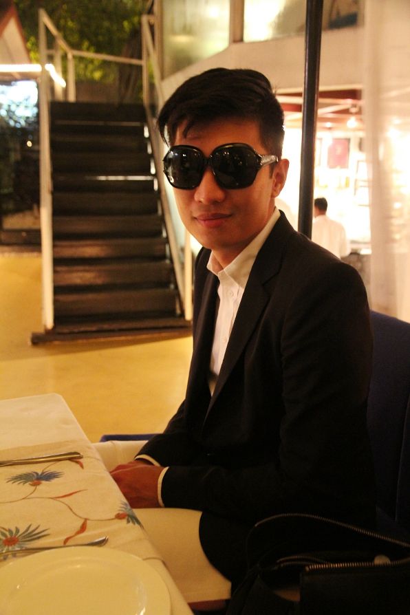 Bryanboy at Sevilla Restaurant, Claridges Hotel New Delhi, India