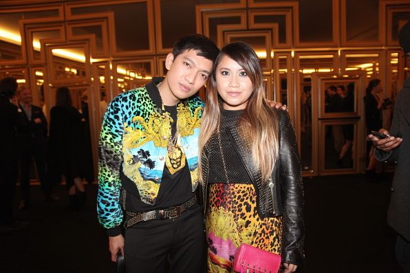 Bryanboy and Wendy Lam at Versace x H&M collaboration launch