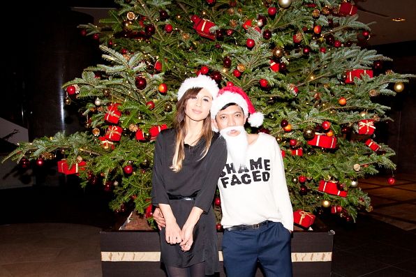 Bryanboy and Rumi Neely Holiday Greeting Card