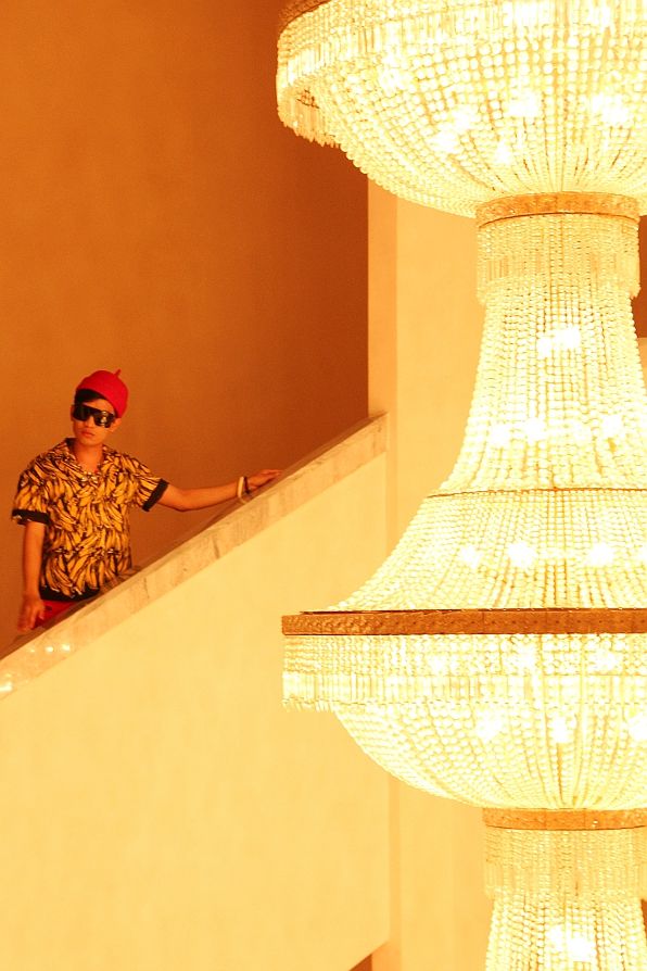 Bryanboy in Prada spring summer 2011 at Marrakech Palais des Congres