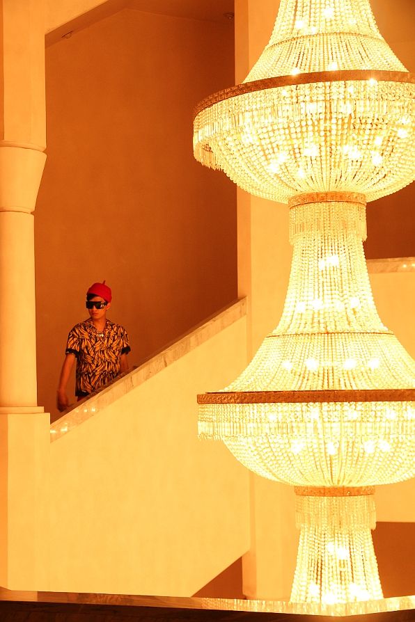 Marrakesh Palais des Congres crystal chandeliers