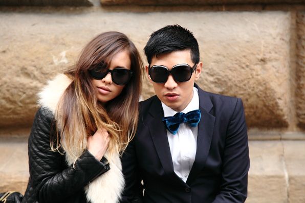 Rumi Neely and Bryanboy in Florence, Italy