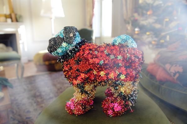 Francois pug dog by Mary Katrantzou for Luisa via Roma