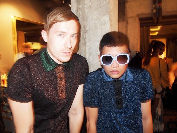 Bryanboy and Fabian wearing Prada