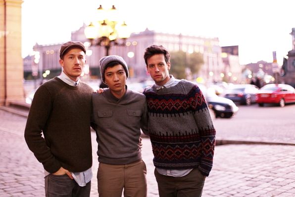 Fabian, Bryanboy and Christian in Stockholm