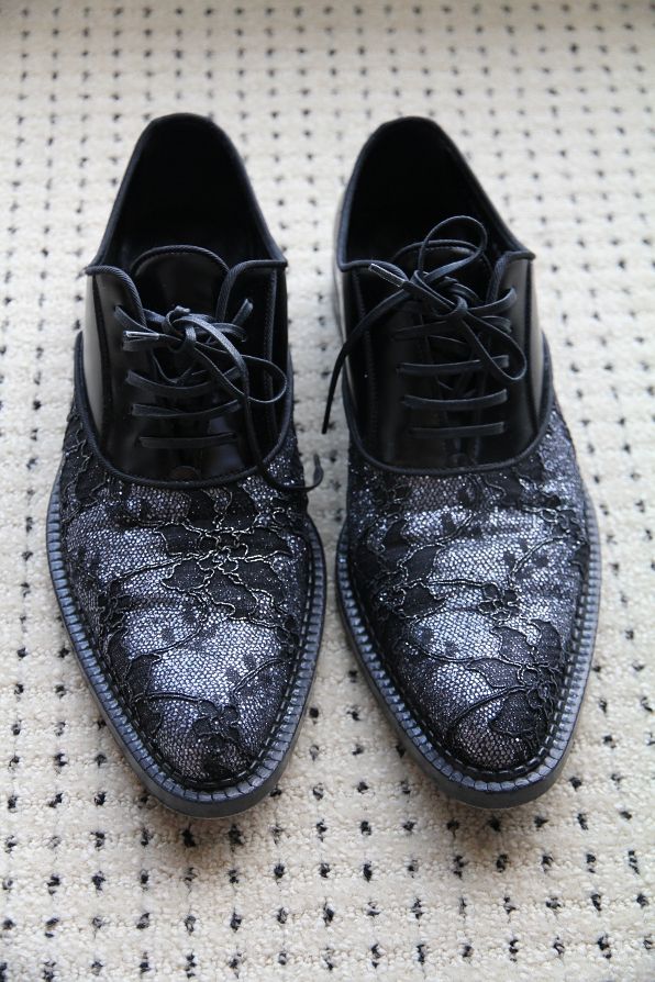 Leather and lace shoes from Dolce & Gabbana fall/winter 2011