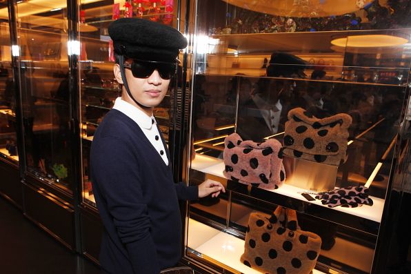 Bryanboy at the Marc Jacobs Aoyama store in Tokyo, Japan