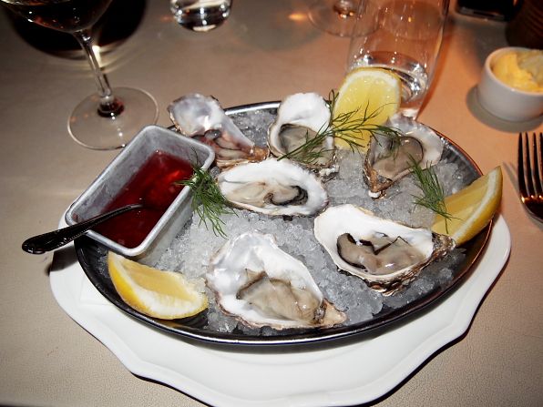 Oysters at Le Bar Rouge, Stockholm