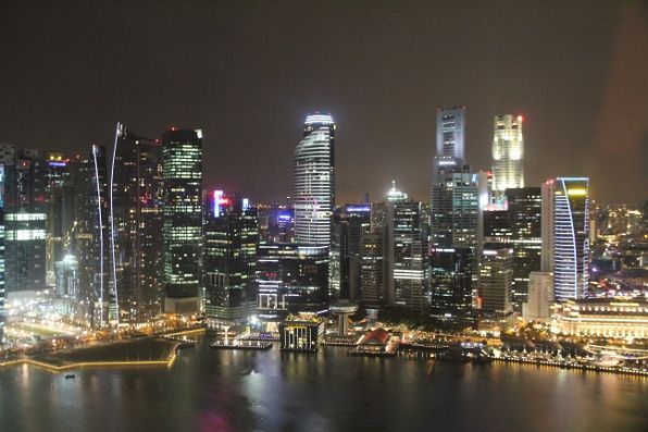Singapore Night Skyline