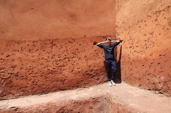 Bryanboy, Terracotta wall in Marrakesh