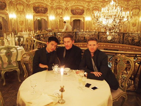 Bryanboy, Patrick and Keith at Turandot Palace, Moscow