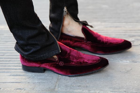 Kurt Geiger velvet shoes