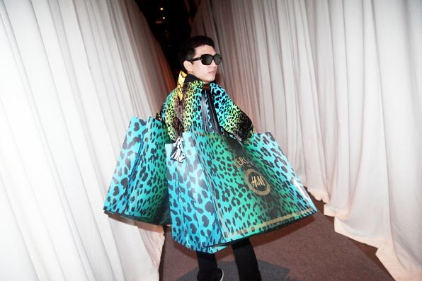 Bryanboy after shopping at Versace for H&M collaboration launch