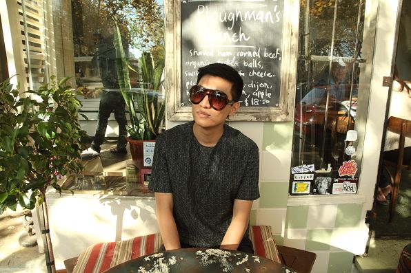 Bryanboy almoçando em Surry Hills, Sydney