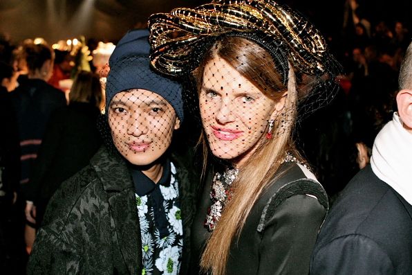 Bryanboy and Anna dello Russo at Lanvin fall/winter 2012