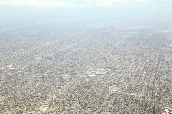 Aerial view of Los Angeles