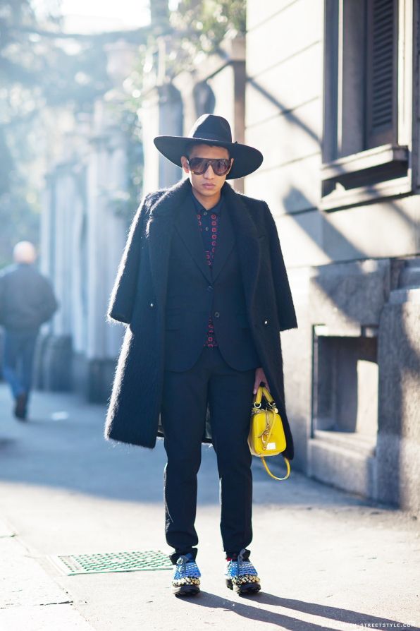 Bryanboy before Moschino fall/winter 2012 fashion show