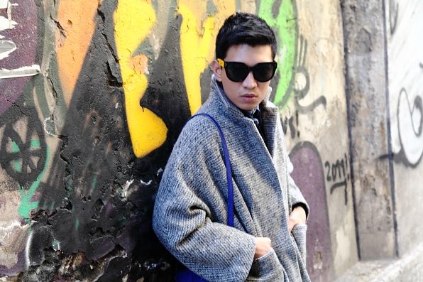 Bryanbou in a Cachentta Fall Winter 2011 coat